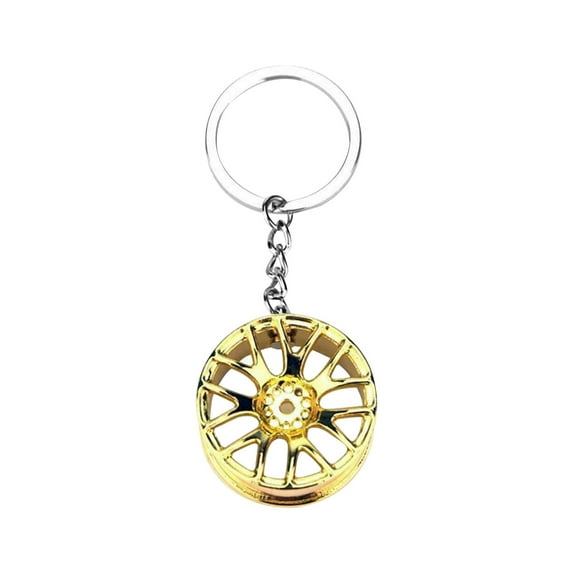 Home Decor Under 5 Clearance Gnobogi Fit Wheel Rim Keychains Auto Part Car Keyring Key Chains Rings decors Big Sales