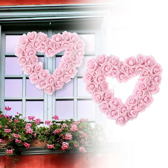 Home Decor Valentine Day Heart Wreath Perfect For Weddings & Occasions Wreath Valentines Day Decorations
