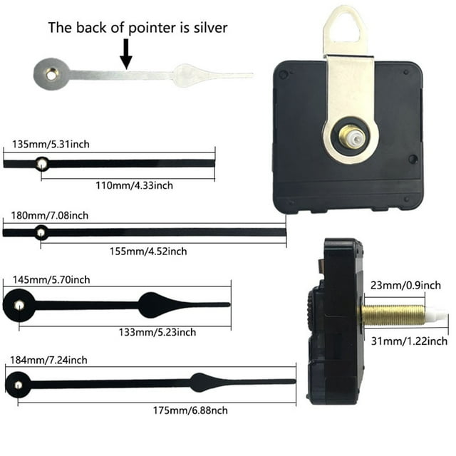 Home Decor Wall Clock Movement Mechanism Kit Battery Operated Diy
