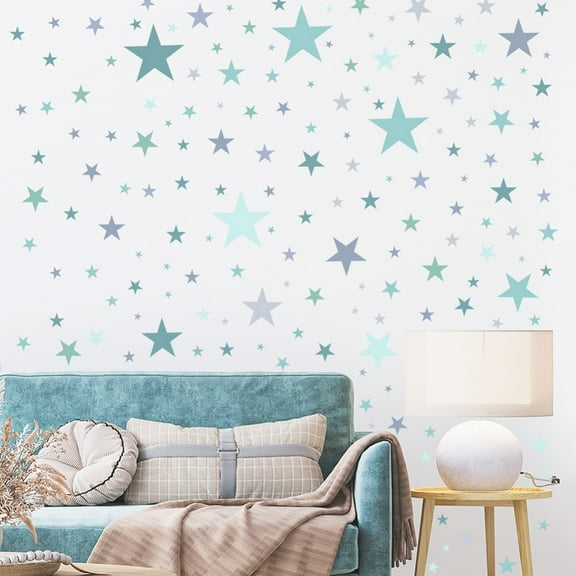 [Home Decor]Wall Stickers Wall Decals Removable Colorful Blue Grey Polka Dot
