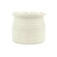 thumbnail image 1 of Home Decor White curved ceramic planter, 1 of 3