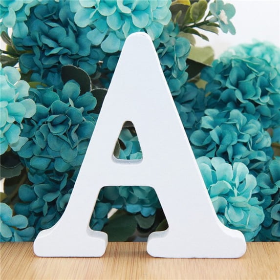 Home Decor Wooden English Alphanumeric Ornaments Wooden Crafts Diy Letter Creativity 3.2 Inch Wooden Letter Wall Decoration Desktop Ornament Practical