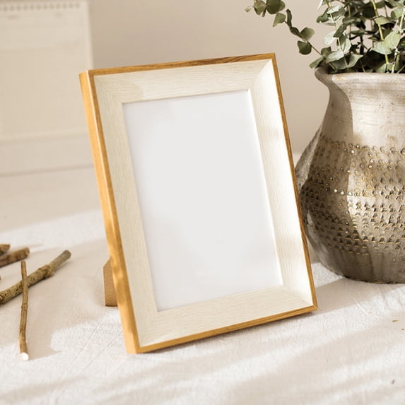 Home Decor Wooden Photo Frame for Wall Hanging 5/6/7/8/10 Inches A4 Wood Picture Frame Stand for Pictures Photo Decor Commemorative Gift 7 Inches