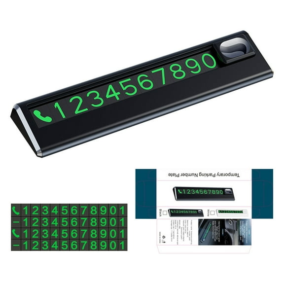 Home Decoration Gmogad Temporary Parking Sign Hidden Parking Number Sign Car Moving Phone Number Sign Car Ornaments