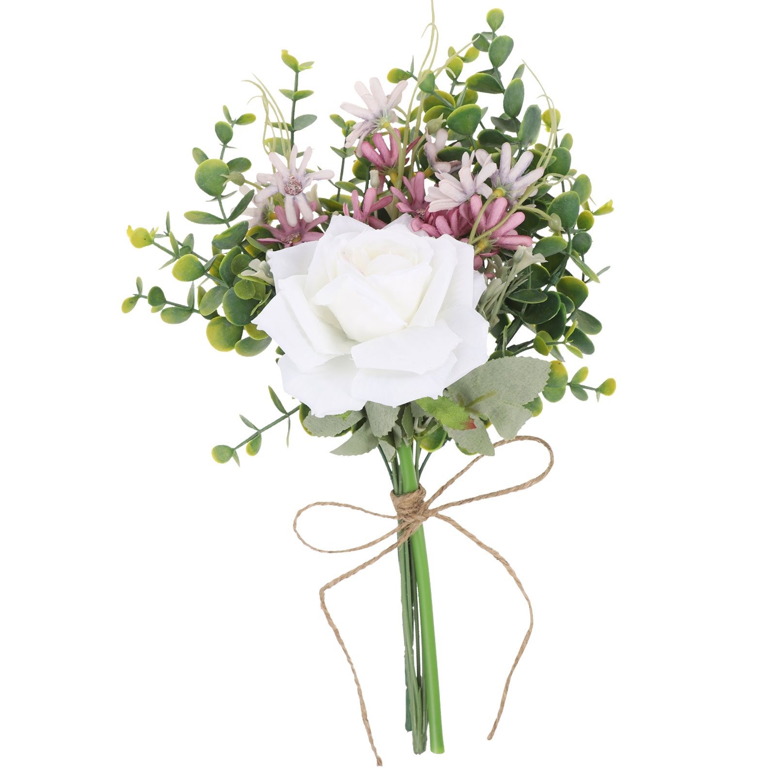 Wall Decor Fake Flowers Flower Arrangement Accessory Bride 22x22x29cm Pink