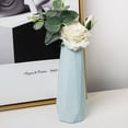 thumbnail image 1 of Home Decoration Fashion Diamond Design Imitation Ceramic Nordic Style Flower Arrangement Flower Pot Plastic Flower Vase LIGHT BLUE, 1 of 8