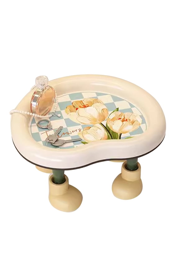 Home Decoration Key Tray, Flower Style Coffee Table Decor Key Bowl Creative Home Decorative Trays Snacks Bowl Jewelry Dish Tray Phone Change Watches Candy Glasses Tray