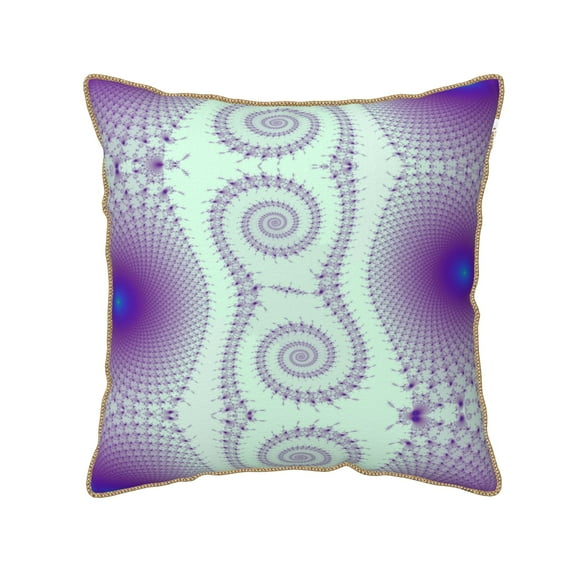 Home Decoration Outdoor fractal-spirals Throw Pillow Cover Case Velvet border pillowcase Decorative Cushion for Couch Bed(Without pillow core)