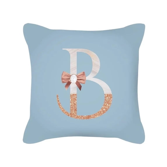 Home Decoration Pillowcase English Letters Creative Pattern Cushion Cover Living Room Sofa Cushion Cover