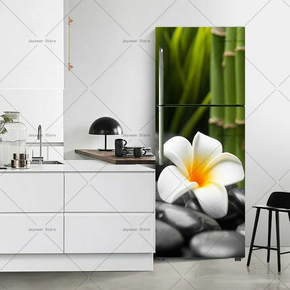 Home Decoration Refrigerator Door Sticker Wardrobe Sliding Door Plant Flower Sticker PVC Waterproof