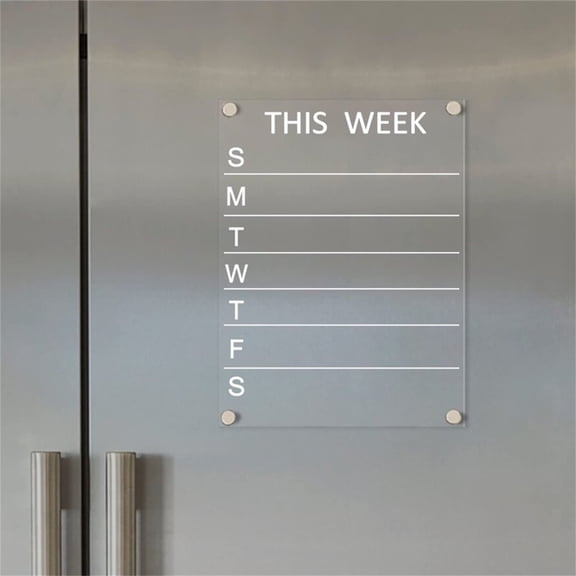 Home Decoration Stickers Refrigerator Board With Smooth Writing Weekly Calendar And Marking Pen Perfect For Memo Planning And Organization At Home Or,White Home Decoration Stickers