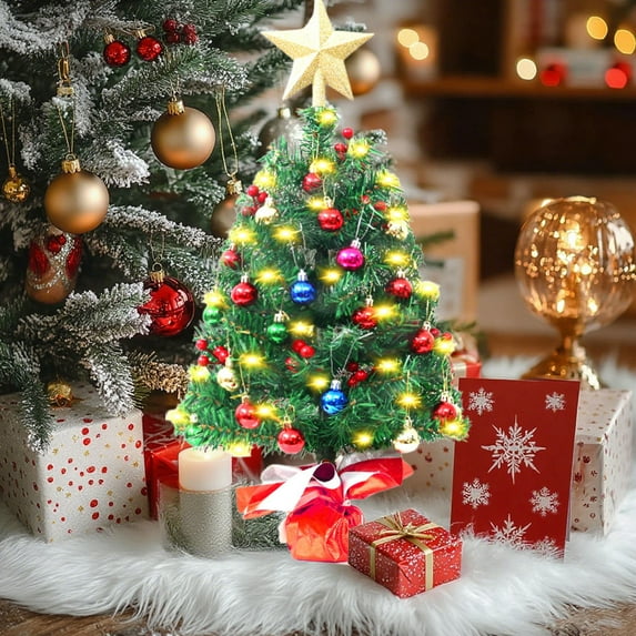 Home Decorations Artificial Mini Christmas Tree Desktop Christmas Tree Package Christmas Decoration Tree Ornaments Home Decorations