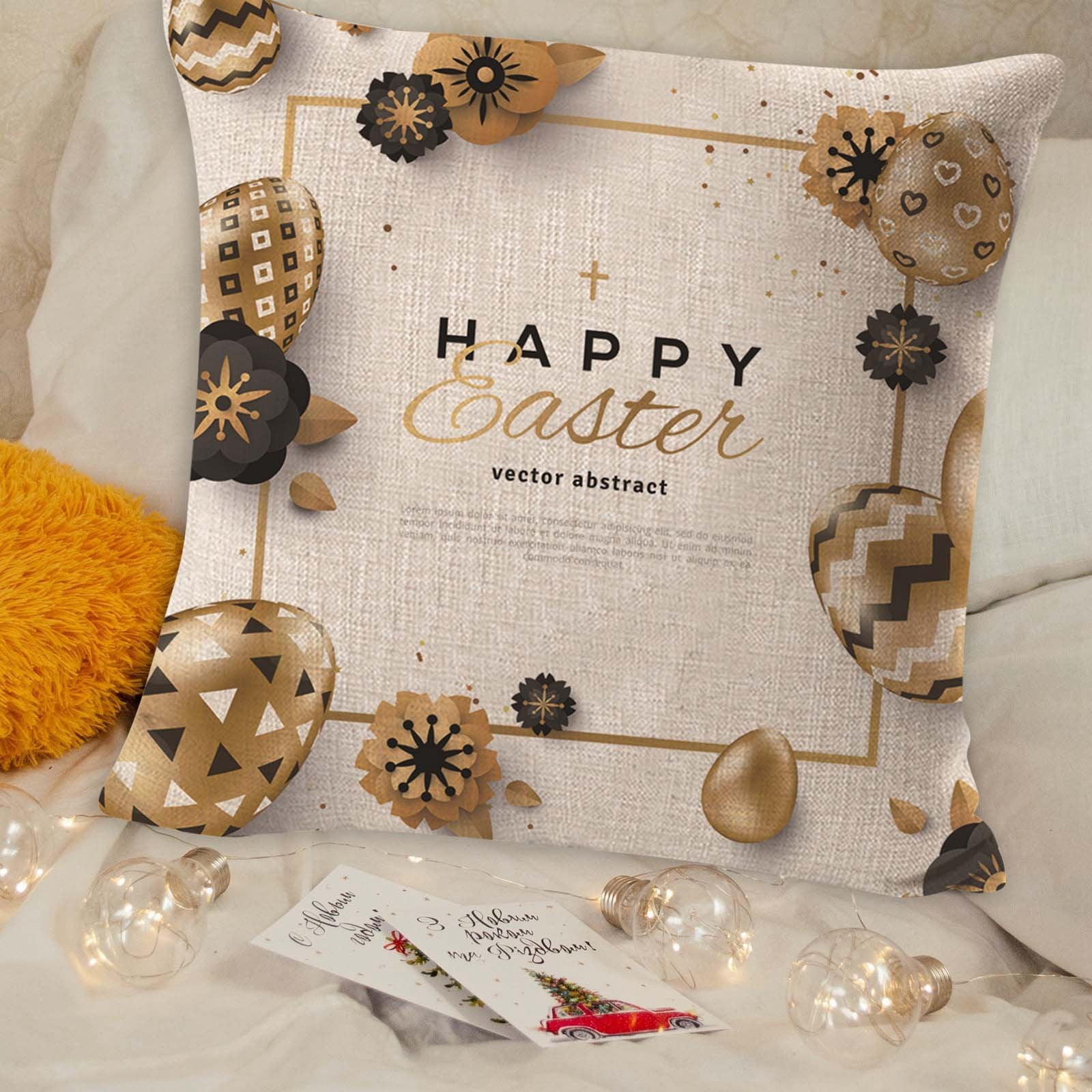 Home Decorations Clearance 2024 Easter Egg Pillowcase Pillowcase
