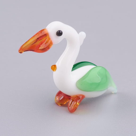 Home Decorations Handmade Lampwork Display Decorations Bird Colorful 29~35x10~12x22~27mm