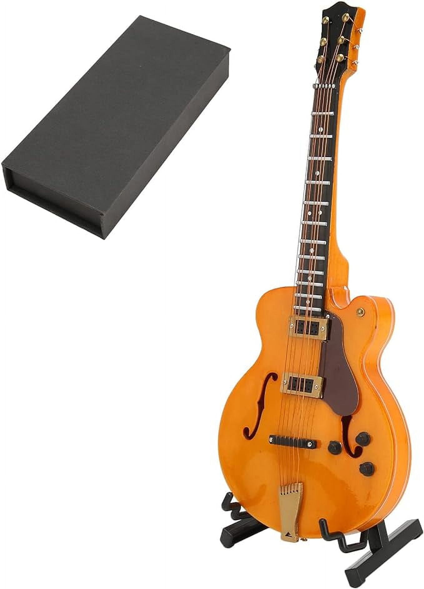 Home Decorations, Mini Guitar, Basswood Miniature Gold Exquisite Stable