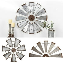 Home Decorations, Windmill Rustic Farmhouse Windmill Wall Decoration Unique Metal Art for Home Bedroom Living Room Country Charm (Decoration*1)