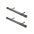 thumbnail image 1 of Home Decorative 1.5" Diameter Side Curtain Rod 12-20" Long (Set of 2) - Black, 1 of 2