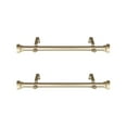 thumbnail image 1 of Home Decorative 1" Diameter Side Curtain Rod 12-20" Long (Set of 2) - Light Gold, 1 of 2