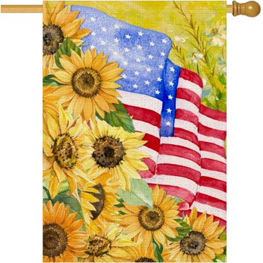 Trade Winds 28x40 American US Flag Sleeved Garden Flag – 100D Polyester, Multicolor
