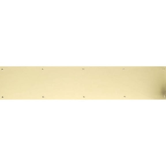 Home Decorative 8" X 30" Kick Plate Lifetime Polished Brass Screw Mount