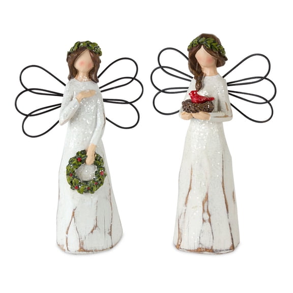Home Decorative Angel (Set of 6) 7"H Resin
