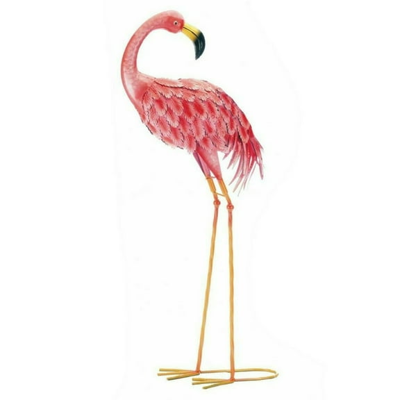 Home Decorative Bright Flamingo Yard Art - Looking Back