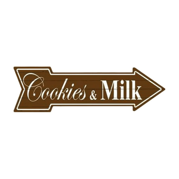 Home Decorative Cookies Milk Novelty Metal Arrow Sign A-179