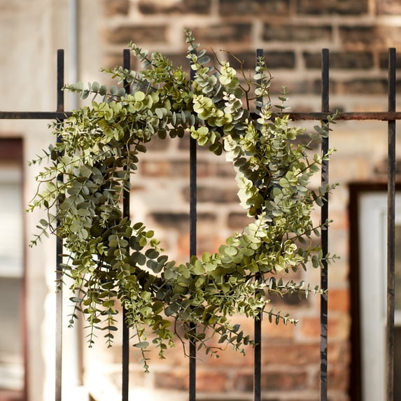 Eucalyptus Wreath 29"D Plastic
