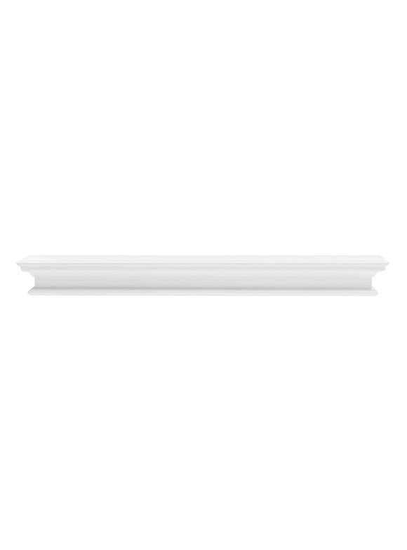Home Decorative Floating Wall Shelf, Extra Long - White