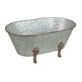 thumbnail image 1 of Home Decorative Galvanized Metal Tub Decor - Small, 1 of 3