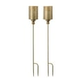 thumbnail image 1 of Melrose Geometric Candle Holder Outdoor Garden Stake - 40" - Gold, 1 of 2