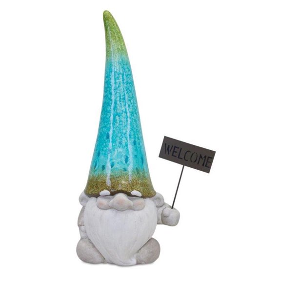 Home Decorative Gnome with Welcome Sign 24"H Magnesium