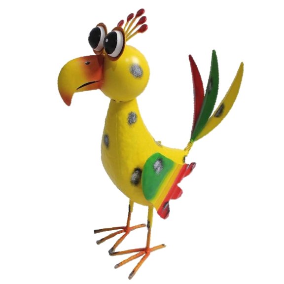 Home Decorative Indoor 15" Iron Yellow Bird