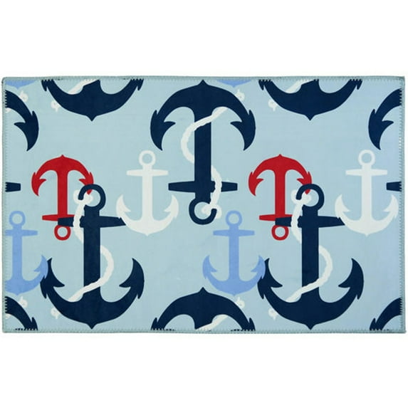 Home Decorative Indoor Accent Rug Ship A'Hoy - 20" X 30"