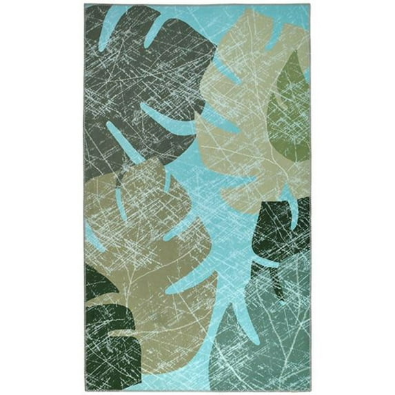 Home Decorative Indoor Faded Tropical Leaves - 3' X 5'
