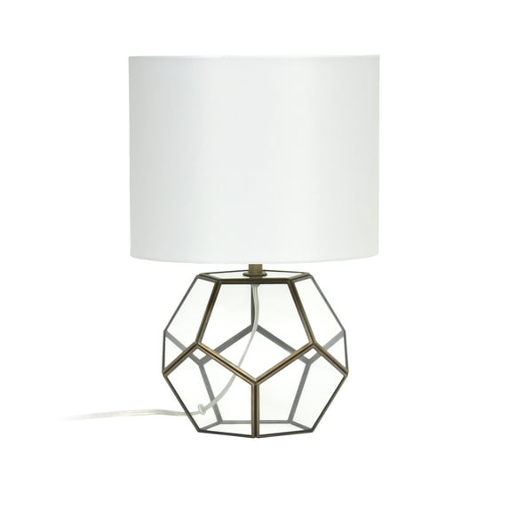 Home Decorative Indoor Glass and Brass Sphere Table Lamp
