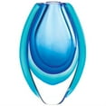 thumbnail image 1 of Home Decorative Indoor Ocean Blue Art Glass Vase - 5.5"Lx2.5"Wx8.5"H, 1 of 4