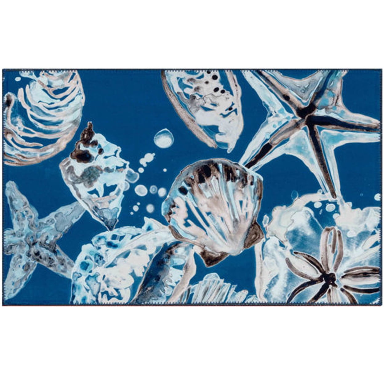 Varkala Shell Rug Home Decorative Indoor Outdoor Accent Rug Deep Sea Shells - 22