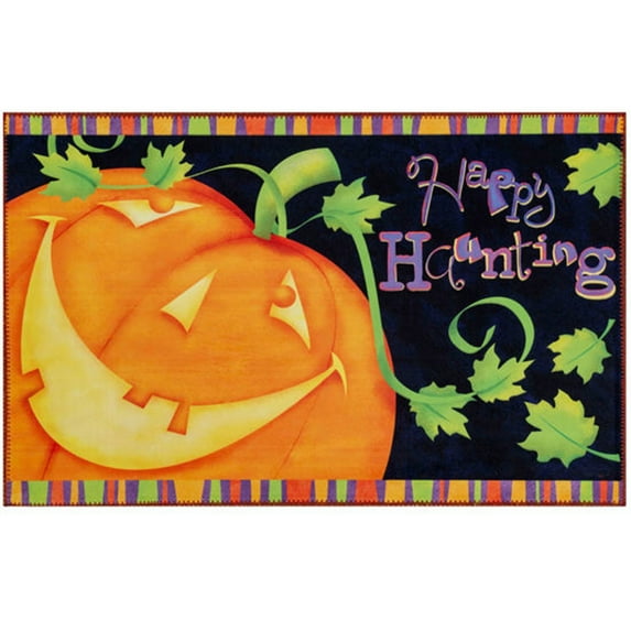 Home Decorative Indoor Outdoor Accent Rug Happy Haunting - 22" X 32"