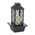 thumbnail image 1 of Home Decorative LED Candle Lantern Tabletop Water Fountain - Black, 1 of 2