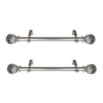 thumbnail image 1 of Home Decorative Lanette 1" Diameter Side Curtain Rod 12-20" Long (Set of 2) - Satin Nickel, 1 of 2