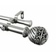 thumbnail image 1 of Home Decorative Lanette Double Curtain Rod 160-240" - Satin Nickel, 1 of 2