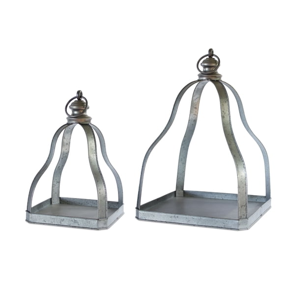 Home Decorative Lantern (Set of 2) 15.5"H, 20"H Metal