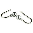 thumbnail image 1 of Home Decorative Luna Finial Curtain Holdback Hook Pair Satin Nickel, 1 of 3