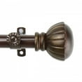 thumbnail image 1 of Home Decorative Magnolia Curtain Rod 48-84 Inch - Cocoa, 1 of 3