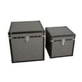 thumbnail image 1 of Home Decorative Mandalay Square Tweed Storage Trunks, 1 of 5