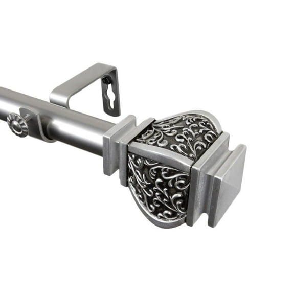 Home Decorative Margot Curtain Rod 48-84" - Satin Nickel