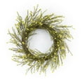 thumbnail image 1 of Melrose Mini Yellow Floral Twig Spring Wreath, 18-Inch, 1 of 2