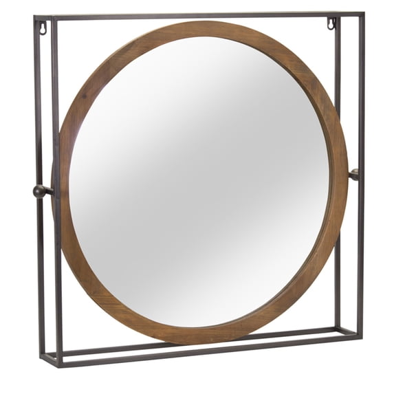 Home Decorative Mirror 24.5" X 24.5"H Mirror, Iron