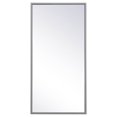 thumbnail image 1 of Home Decorative Modern Metal Frame Rectangle Mirror 14X28" - Grey, 1 of 7